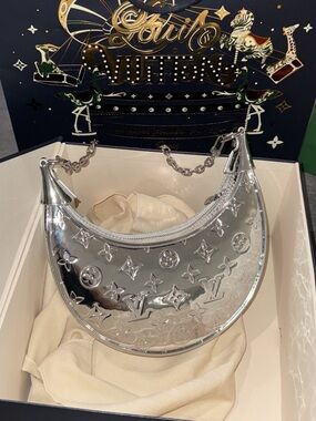 Louis Vuitton silver loop bag